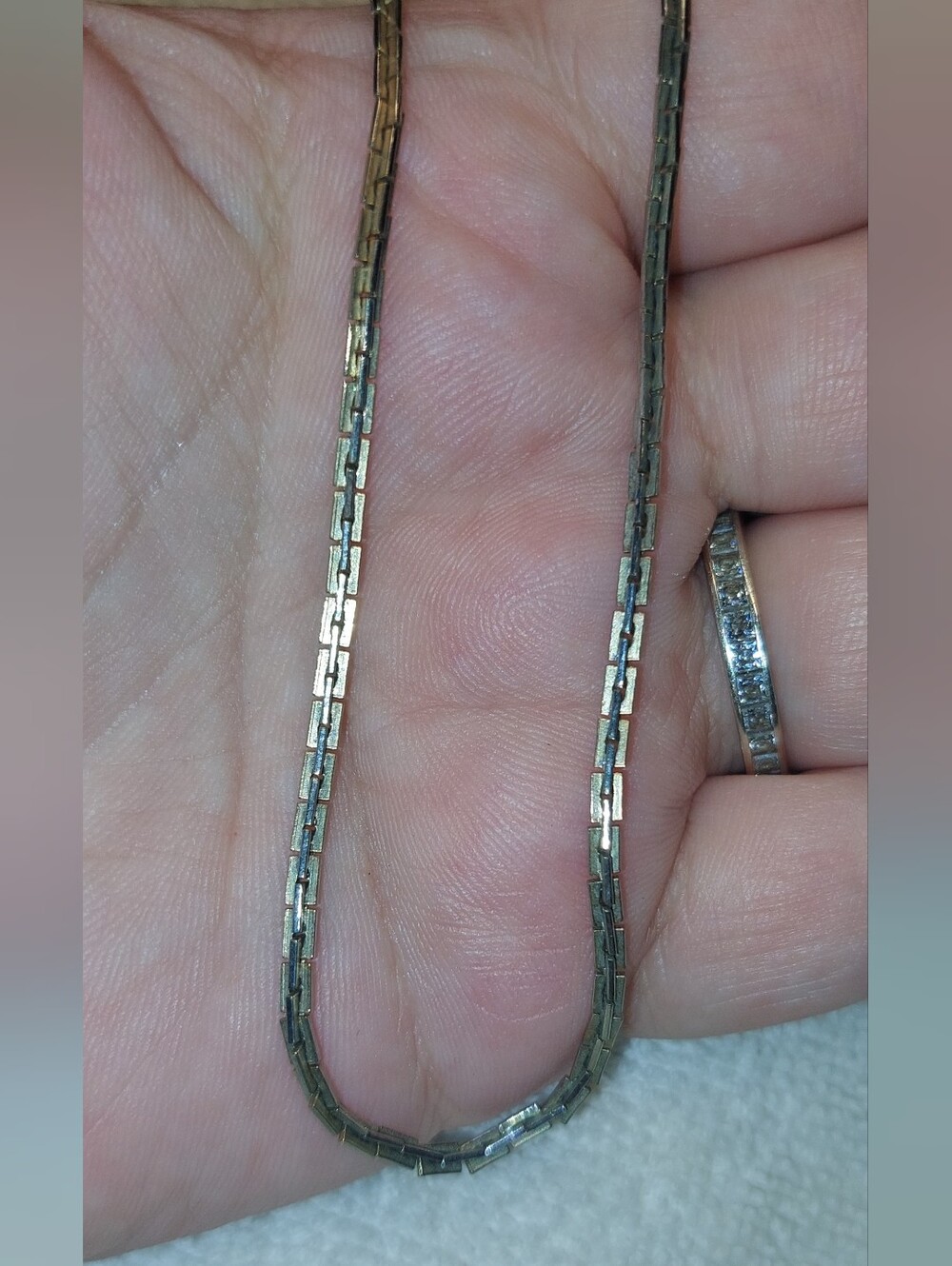 Gold-Tone Women's Link Necklace - Elegant Box Chain